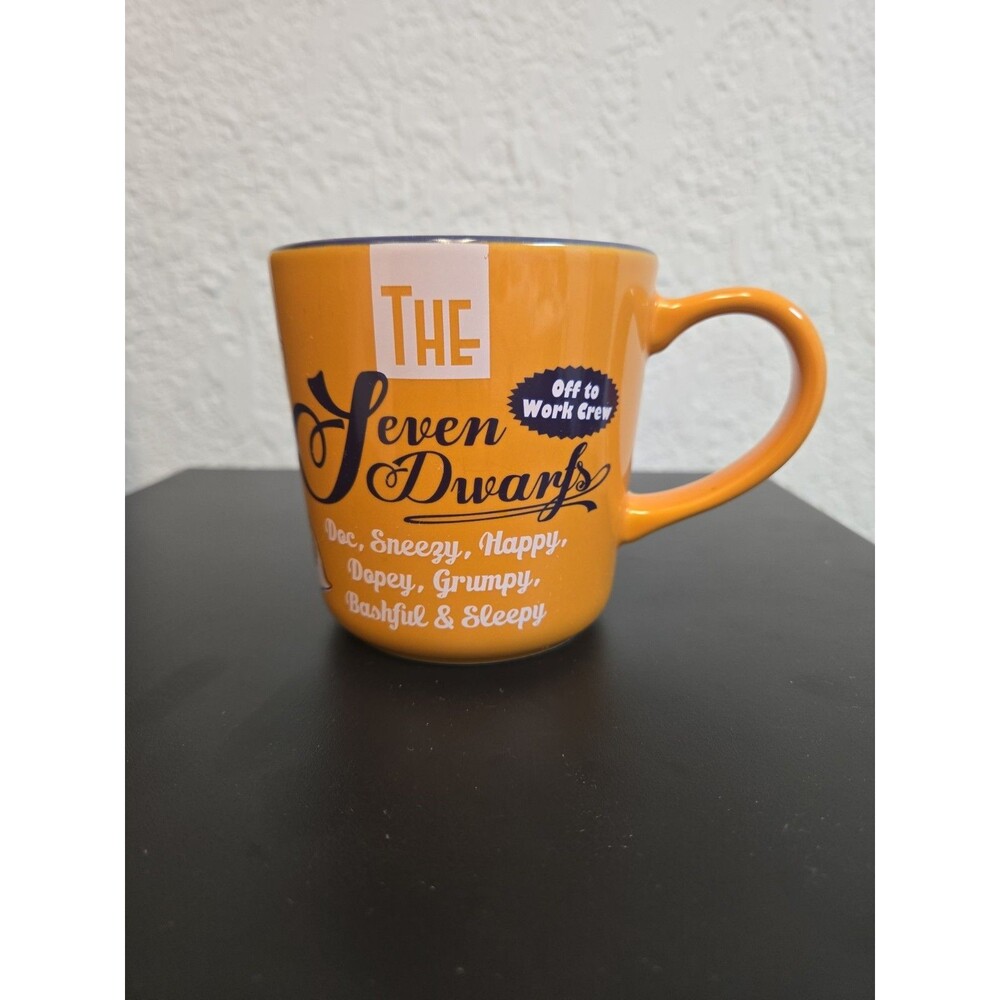 Disney The Seven Dwarfs Off To Work Crew 16 oz. Ceramic Coffee Tea Mug Cup